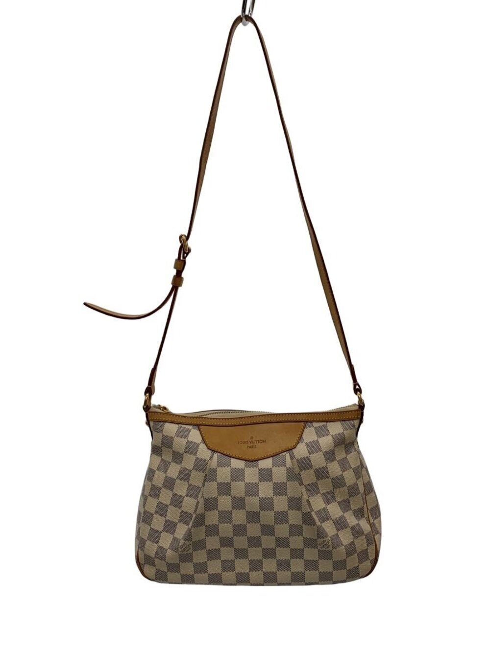 LOUIS VUITTON Siracusa Damier Azur White